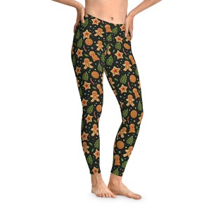 Christmas Leggings, holiday leggings, festive leggings, yoga leggings, printed leggings, women&#39;s leggings, girl leggings, yoga pants