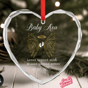 Miscarriage Ornament, Infant Loss, Baby Memorial, Sympathy Gift, Remembrance Keepsake for Baby Loss Tribute, stillborn gift, custom ornament