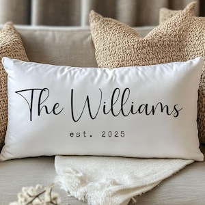Wedding Shower Gift Gift - Personalized Name Pillow - Wedding Gift - Personalized Pillow - Last Name Pillow - Valentines Day Gift