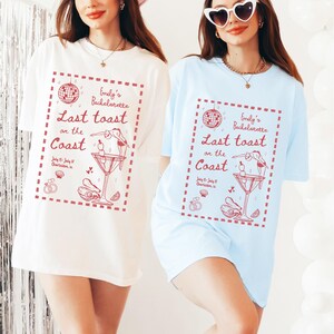Personalized bachelorette comfort colors, cocktail party shirts, bach club shirts, bride shirts, beach party shirts, Charleston bachelorette
