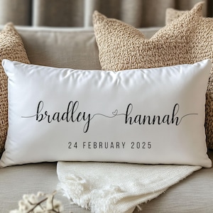 Personalized family name pillow custom family name pillow, monogrammed pillow, home decor, Housewarming gift, realtor gift, new home gift