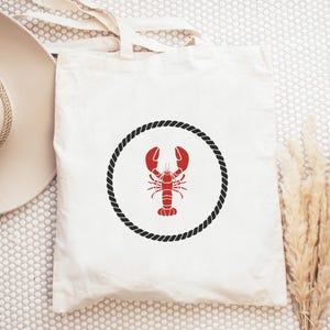 Fischer Einkaufstasche - Geschenk für Sie, süße Schultertasche, Reise-Accessoire, nautisch, Weihnachtsgeschenk, Strandtasche