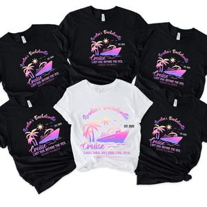 Custom Bachelorette Cruise shirt, Personalised Bachelorette Cruise shirt, Last sail before the veil shirt, Bach shirts, Bridesmaid proposal