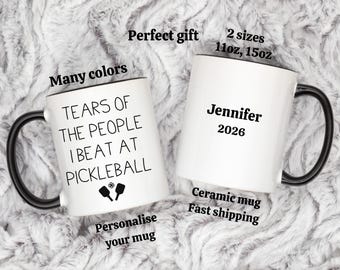 Personalized Pickleball Mug, Funny Gift for Player