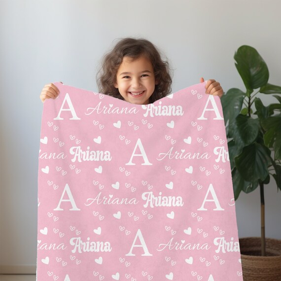 Personalised name throw sale