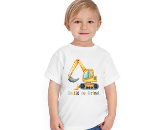 Kids t-shirt for toddlers bday tshirt digger kids Christmas gifts boy's tee birthday gift cute Kids gifts boys gift construction design