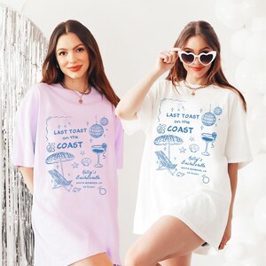Personalized bachelorette comfort colors, cocktail party shirts, bach club shirts, bride shirts, beach party shirts, Charleston bachelorette