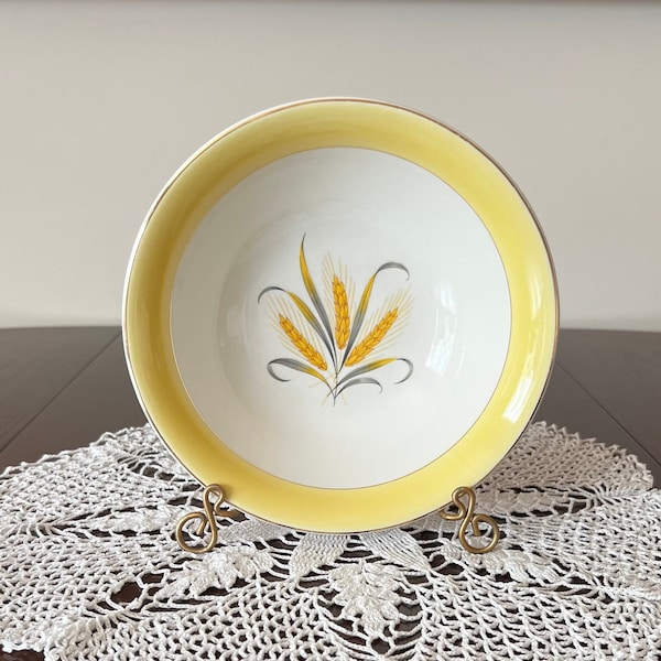 Alliance - Goldcrest - 8" Round Vegetable Bowl - golden wheat style - farmhouse - vintage dinnerware