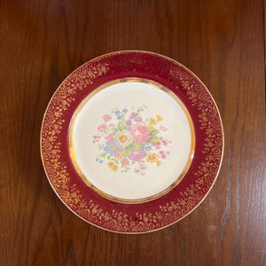 Salem - Century - Dinner plates - 9 7/8” - 23k encrusted gold - Lot of 9 - Vintage Dinnerware