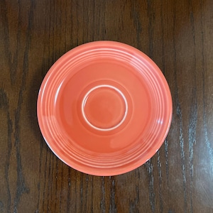 Homer Laughlin - Fiesta - Persimmon Saucer  - Lead Free - Vintage