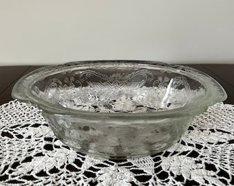 Federal Glass Madrid Clear Large Fruit Bowl