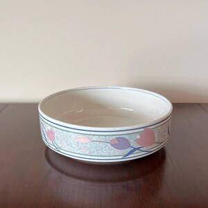 Mikasa - Tropical Island - 8” Round Vegetable Bowl - floral pattern - vintage Mikasa