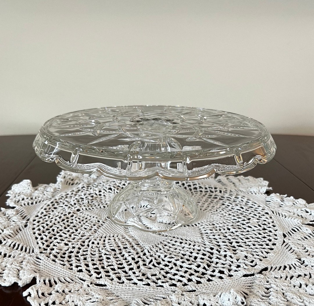 Vintage Lady Anne Cake Stand 1831 Made by Gorham Crystal Etsy