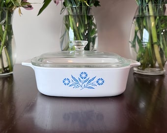 Corning Ware - Blaue Kornblume - A-1-B - 1qt Vintage Auflaufform - Vintage Corning - Bauernhaus