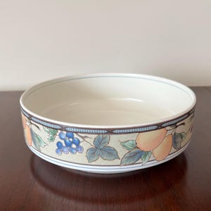 Mikasa - Garden Harvest - 8” Round Vegetable Bowl - Serving Bowl  -  vintage dinnerware
