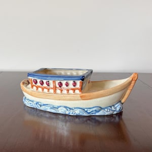 Made in Japan - Boat/Ark/Ship Planter - Indoor Planter - Succulent Planter - Vintage MCM Planter