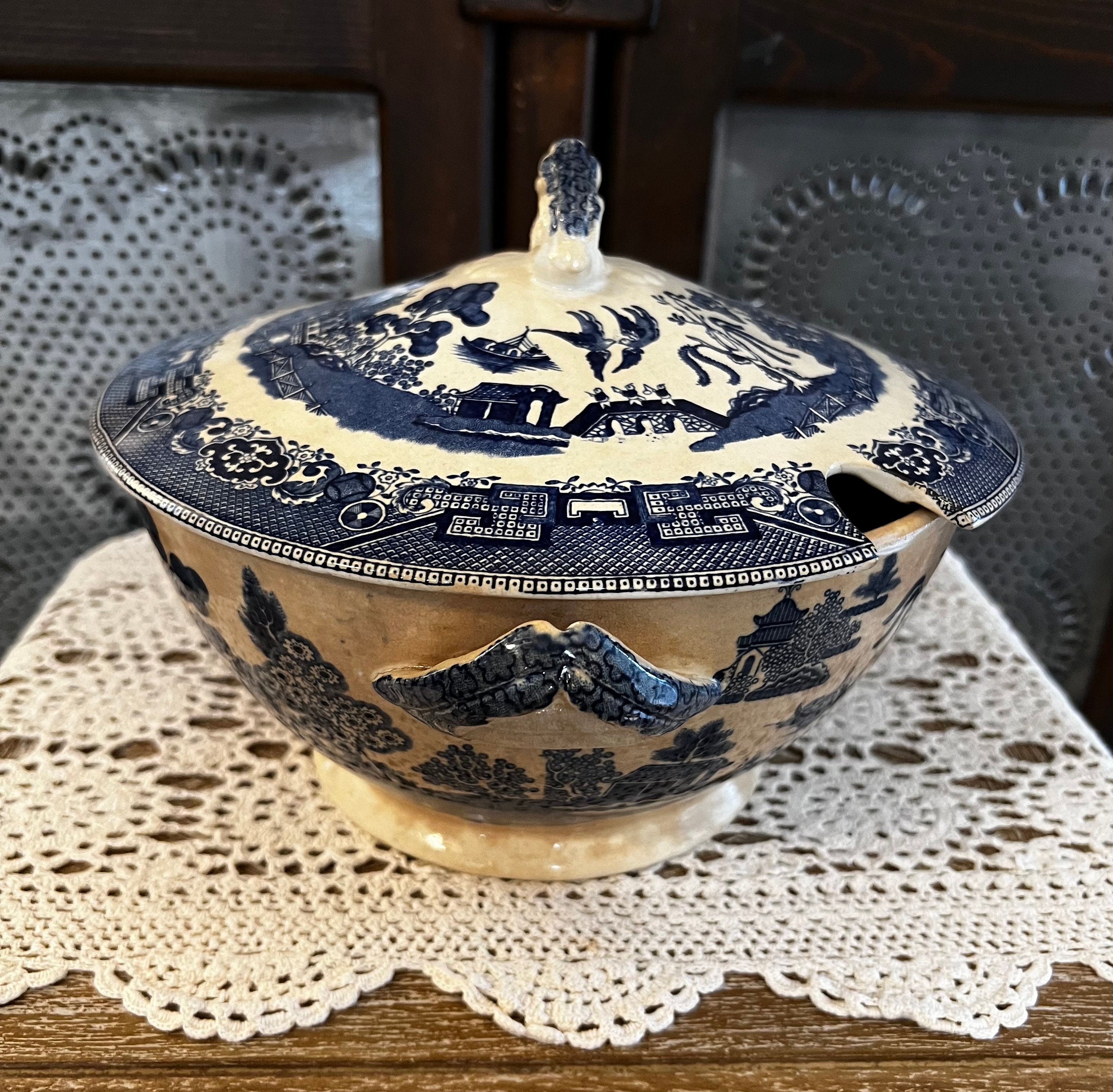 Blue Willow Tureen Etsy Canada