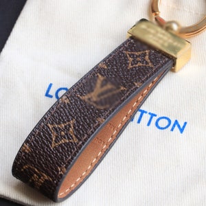 Louis Vuitton Dragonne Key Holder Monogram Empreinte Blue