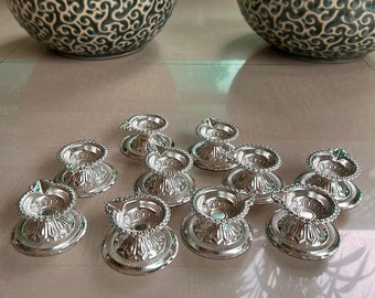 Lot Of 200 German Silver Deepams, Pure Silver, Wedding Favour, Bulk  Gifting-Return Gift-Religious Gift, Silver Diyas, Free Express Delivery
