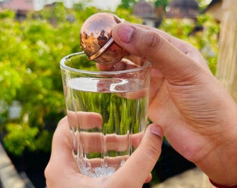 Pure Copper Water Alkalizer Ball | Ayurvedic pH Balancer, Immunity Booster Infuser