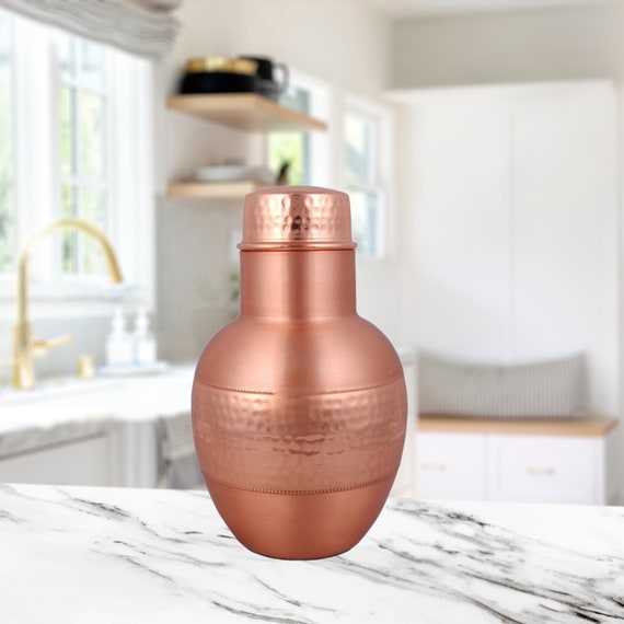 Copper Jar Water Bottle | 100% Pure Copper Water Bottle