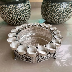 Lot van 100 theelichthouders, theelichtje Urli, retourgeschenken, diwalicadeaus, bulkgeschenken, Indiase geschenken, trouwbedankjes, gratis expreslevering
