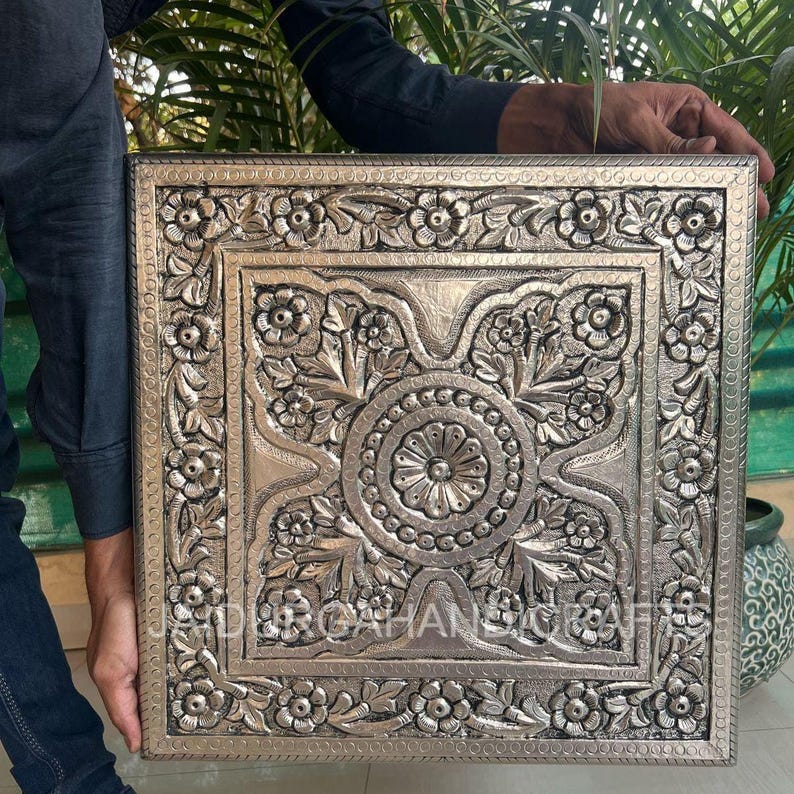 Engraved Pooja Pedestal, Diwali Decor, Free Delivery