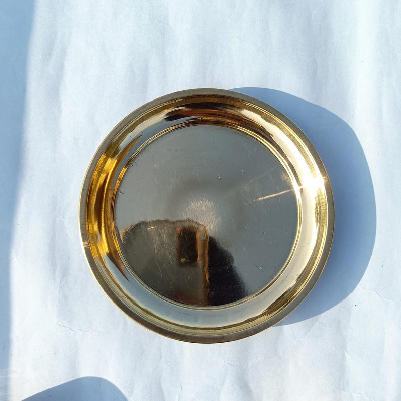 brass plate bhog thali