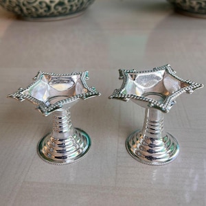 Veel van 50 Duitse zilveren deepams, puur zilver, trouwbedankje, bulkgeschenk-retourcadeau-religieus cadeau, zilveren diya's, gratis expreslevering