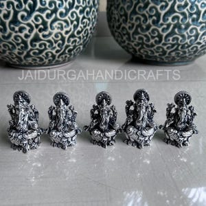 Lot von 100 deutschem Silber Laxmi Ganesh Deepam, reines Silber, Hochzeitsbevorzugung, Massengeschenk-Rückkehrgeschenk-religiöses Geschenk, indische Rückgeschenke