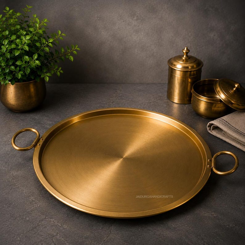pure brass cooking pan