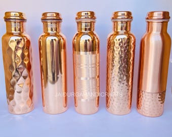 手作りの純銅製ボトル｜シンプルな銅製ボトル｜アーユルヴェーダの健康