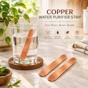 99,9 % ren kopparvattenladdare, set om 2, resepresent, livsmedelssäker kopparinfuser, ayurvediskt dricksvatten