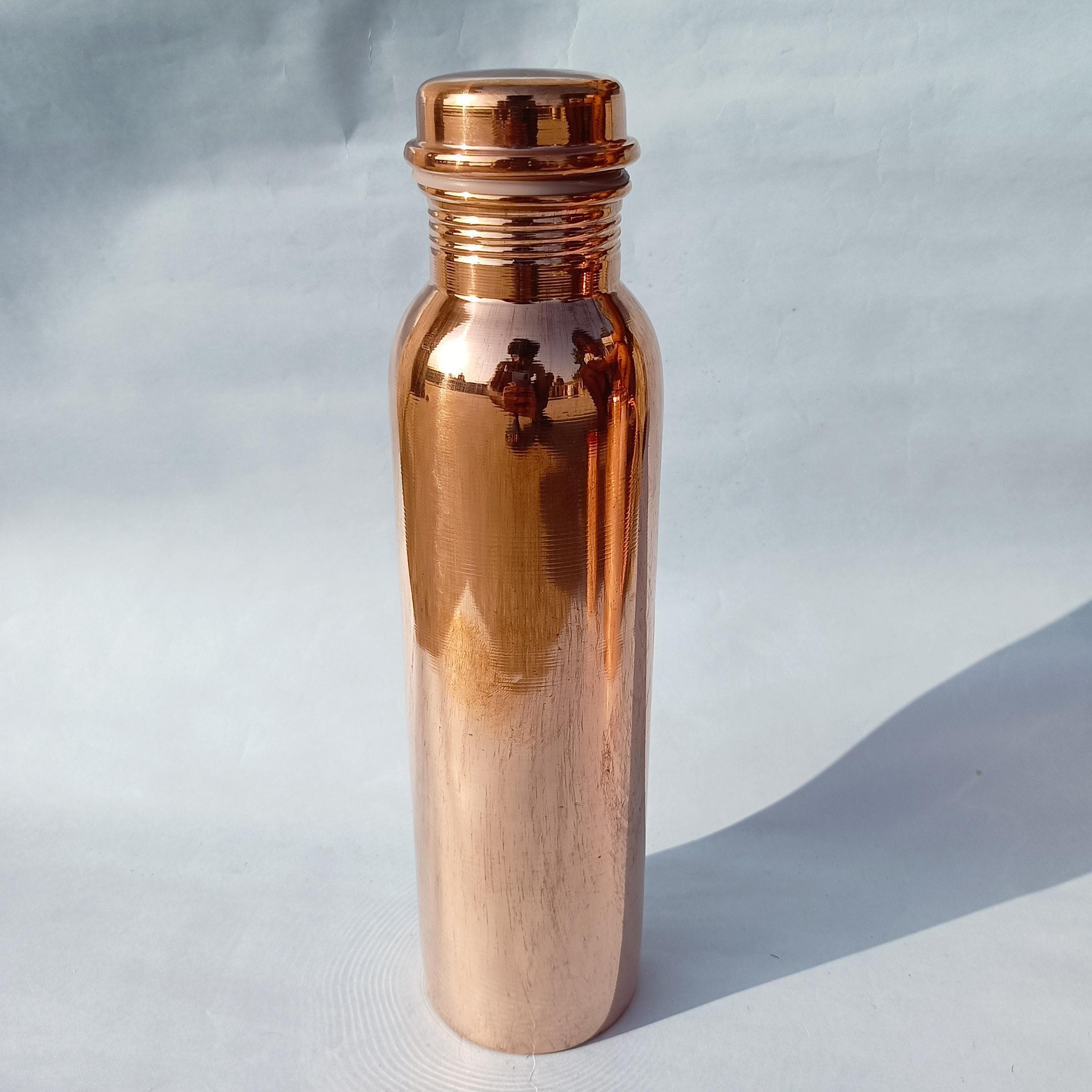 手作りの100%純銅ボトル | プレーン銅ボトル | アーユルヴェーダの健康