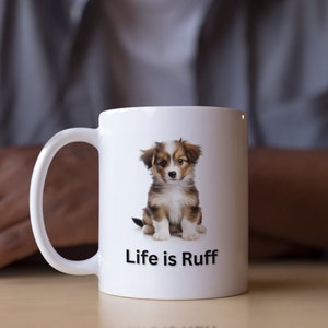 Cute puppy Ceramic Mug.  Start your morning out with a little bit of caffeine and a lot of cuteness, Puppy mug, Cute puppy, Cute Mug