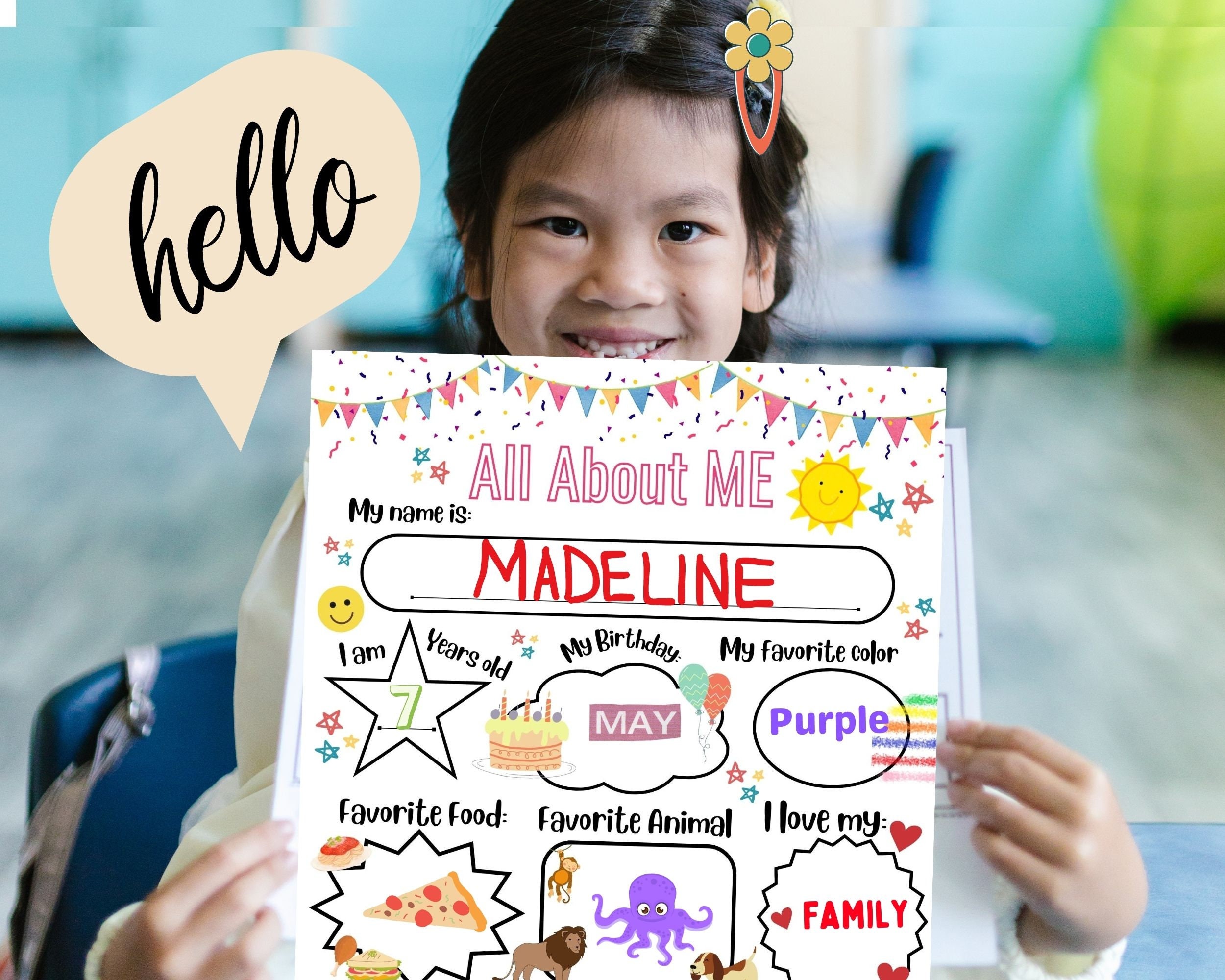 Printable Worksheet PDF Activity Sheet Kids Activity Sheets Etsy