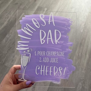 Mimosa Bar Acrylic Sign