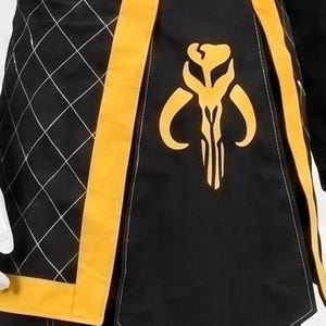 Boba Fett Mandalorian Style Costume | Bounty Hunter Flight Suit with Mythosaur Skirt | Scifi Cosplay image 6