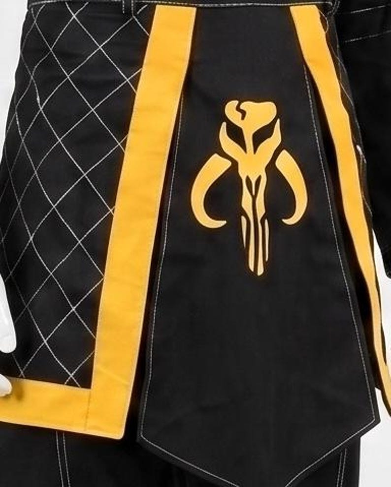 Boba Fett Mandalorian Style Costume | Bounty Hunter Flight Suit with Mythosaur Skirt | Scifi Cosplay image 6