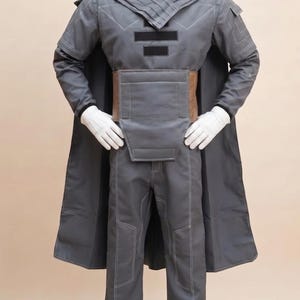 Mandalorian Star Wars Bounty Hunter flygdräktsset – 3-delad cosplaydräkt med taktisk väst. bild 5
