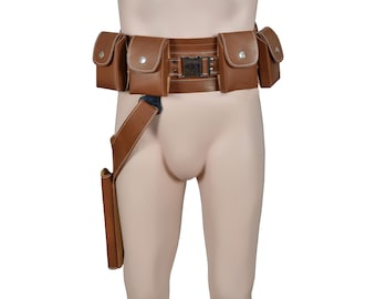 Mandalorian Starwars Cosplay Leather belts with holster bo katan Leather Belt