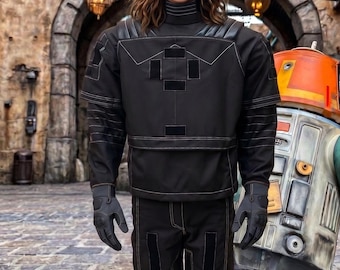 Mandalorian Din Djarin Cosplay Costume Bounty Hunter Flight Suit 3 Piece Set Custom Made Outfit for Comic Con Halloween Cosplay