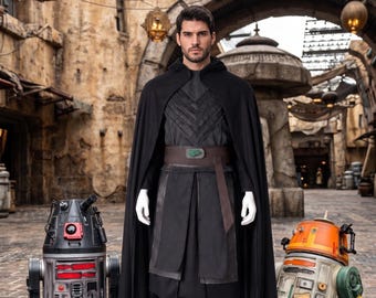 Baylan Skoll Inspired Cosplay Costume Full Set with Cape Belt Dark Warrior Jedi Armor Convention Outfit