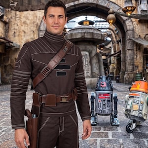 Mandalorian Flight Suit Cosplay | Din Djarin Inspired 3 Piece Undersuit with Flak Vest & Belt | Custom Mando Costume image 1