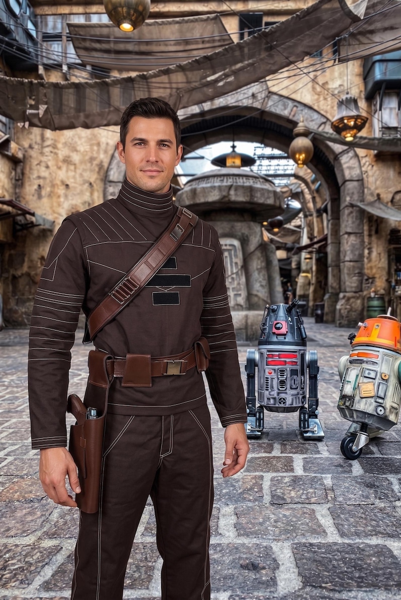 Mandalorian Flight Suit Cosplay | Din Djarin Inspired 3 Piece Undersuit with Flak Vest & Belt | Custom Mando Costume image 1