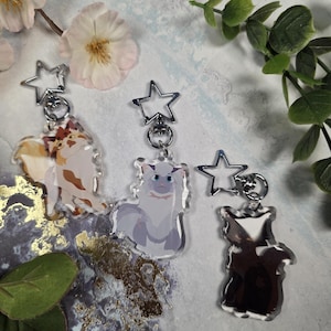 Nightheart, Sunbeam, Frostdawn Epoxy Keychain | Warrior Cat Epoxy Keychain | Warrior Cats