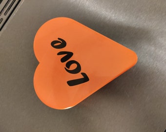 Magnetic box in the shape of a heart - individual labeling