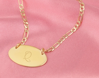 Engraved Initial Necklace, Customized Initial Necklace, One Letter Charm, Custom Letter Necklace, Initial Jewelry, Necklace for Women
