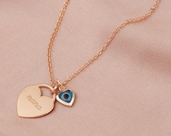 Custom Engraved Mom Necklace, Gift from Daughter To Mother, Engraved Nana Necklace, New Mom Necklaces, Necklace for Mom, Gift For Mom