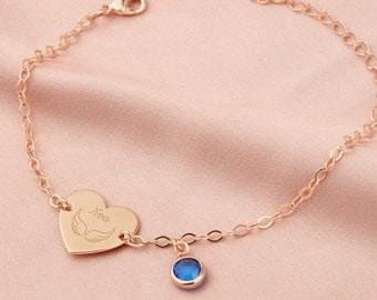 Engelenvleugels naamarmband, herdenkingsarmband, herdenkingsarmband, gepersonaliseerd rouwcadeau, herdenkingscadeau, gegraveerde vleugelsarmband